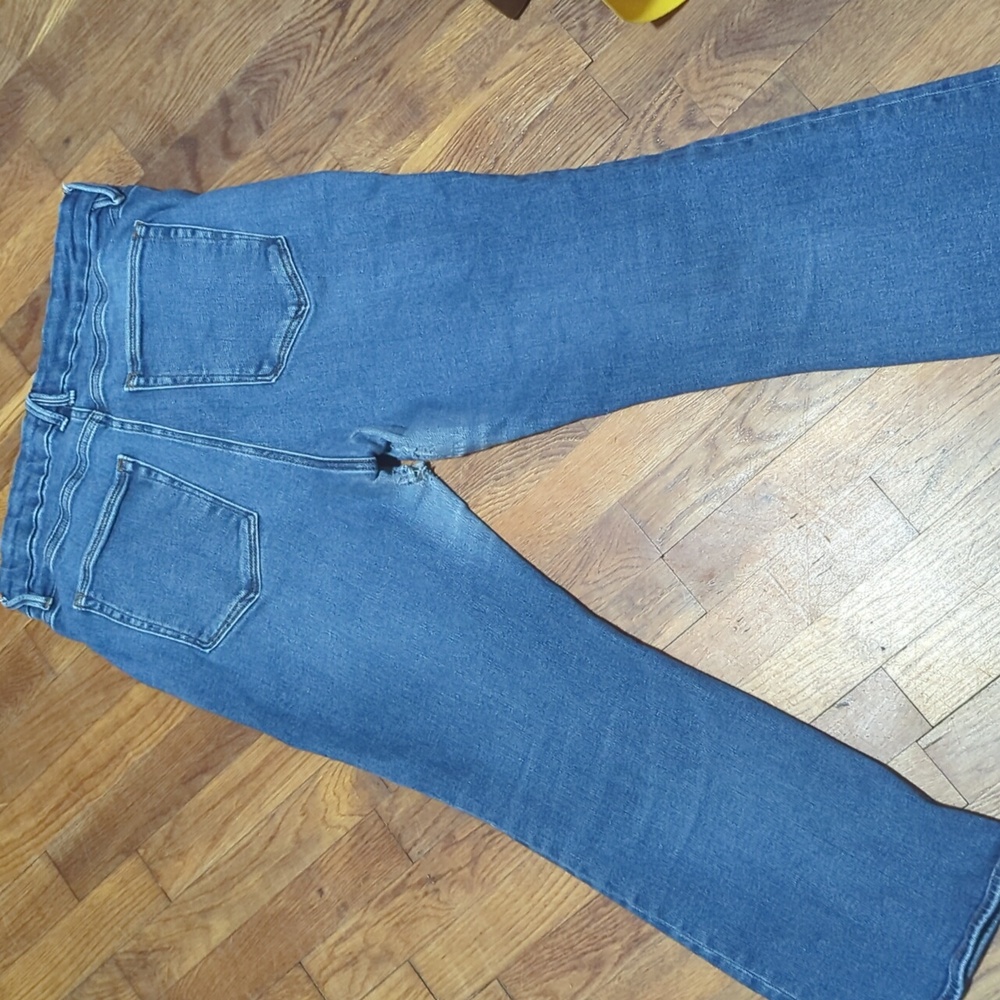 GOOD AMERICAN Cropped GOOD LEGS Jeans Sz 16 - Picture 2 of 5